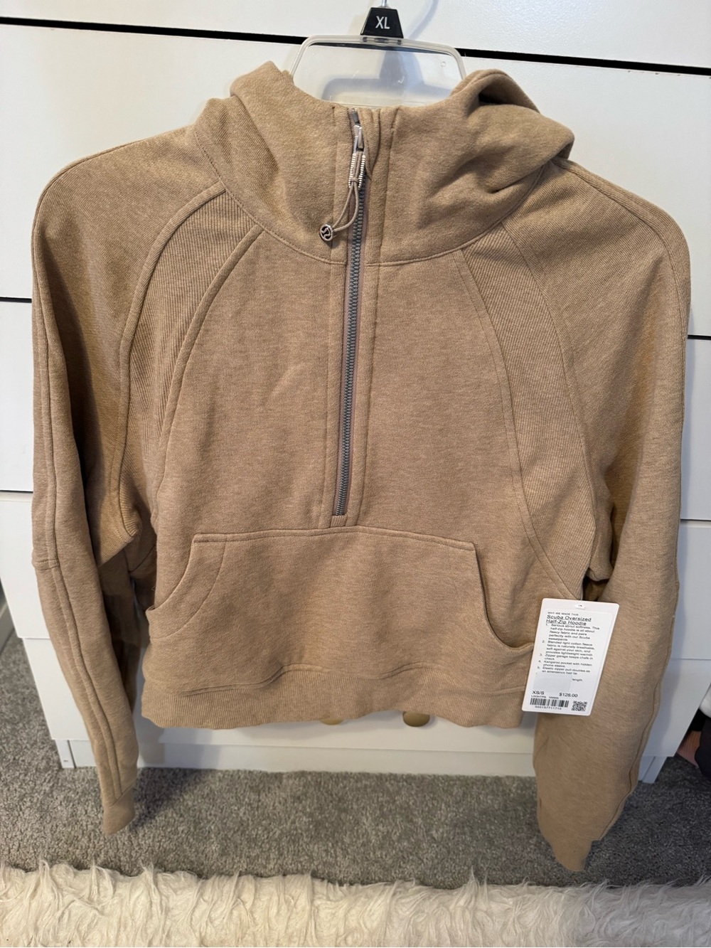NWT Lululemon scuba oversized half zip hoodie